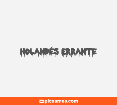 Holandés Errante